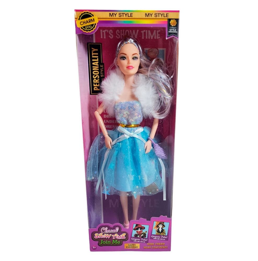 Muñeca Con Vestido Y Bufanda Juguete Niñ