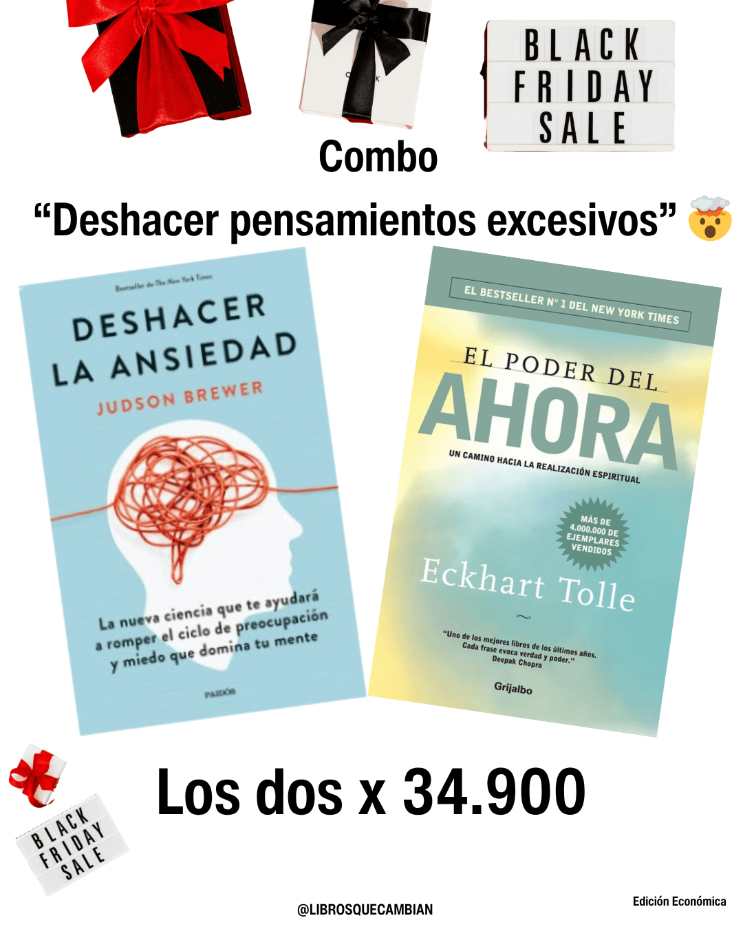 Combo  “Deshacer pensamientos excesivos”