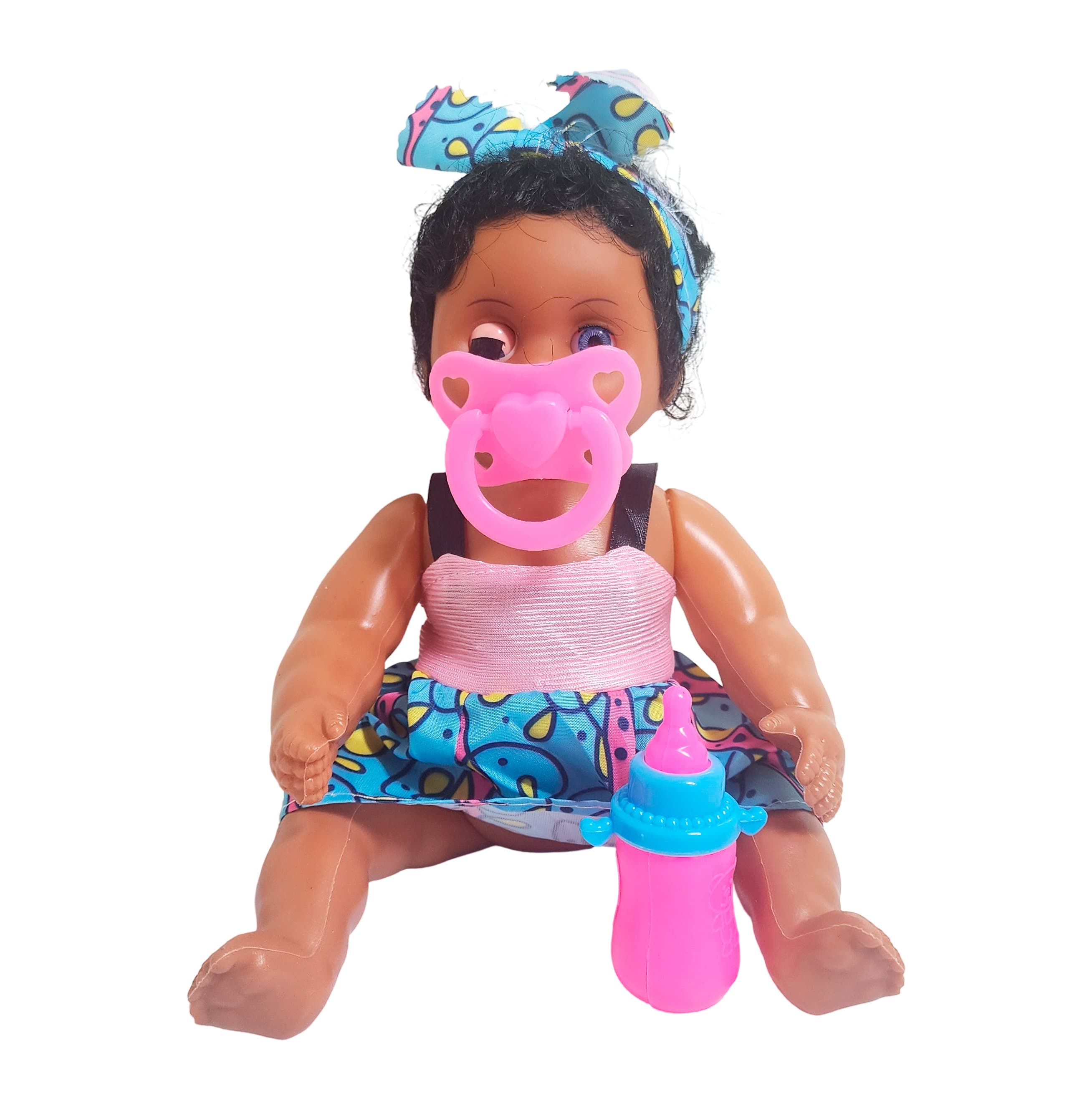Muñeca Con Vestido Color Bebe Tetero
