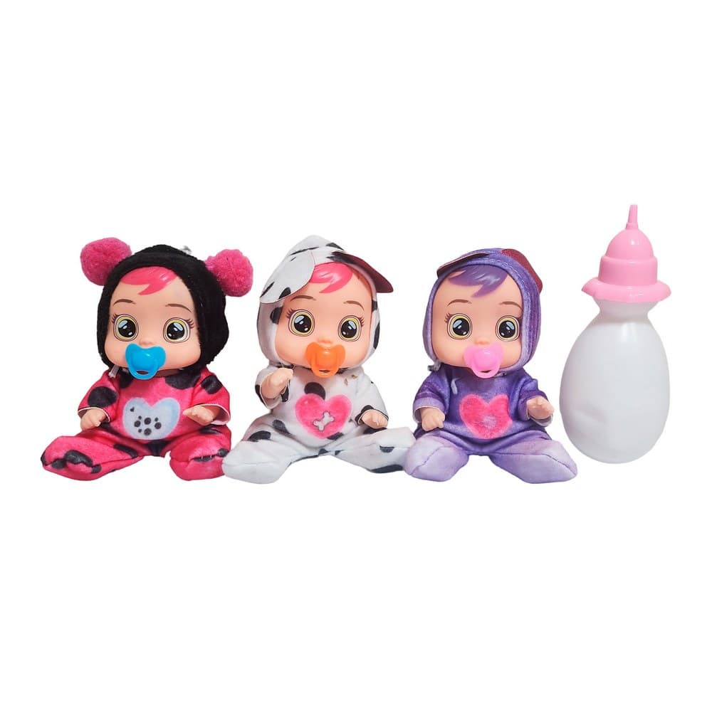 Muñeca Mini Bebe Con Pijama X 3 Unidades