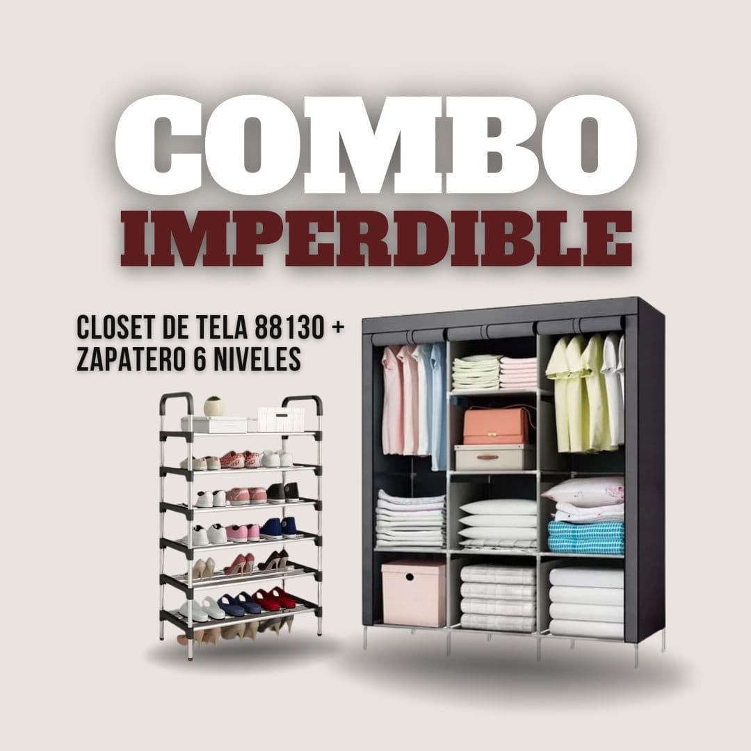 COMBO CLOSET TELA+ ZAPATERO
