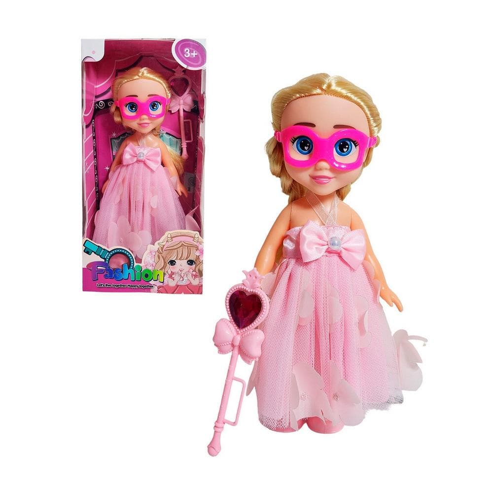 Muñeca Princesa Vestido Con Antifaz + Ce