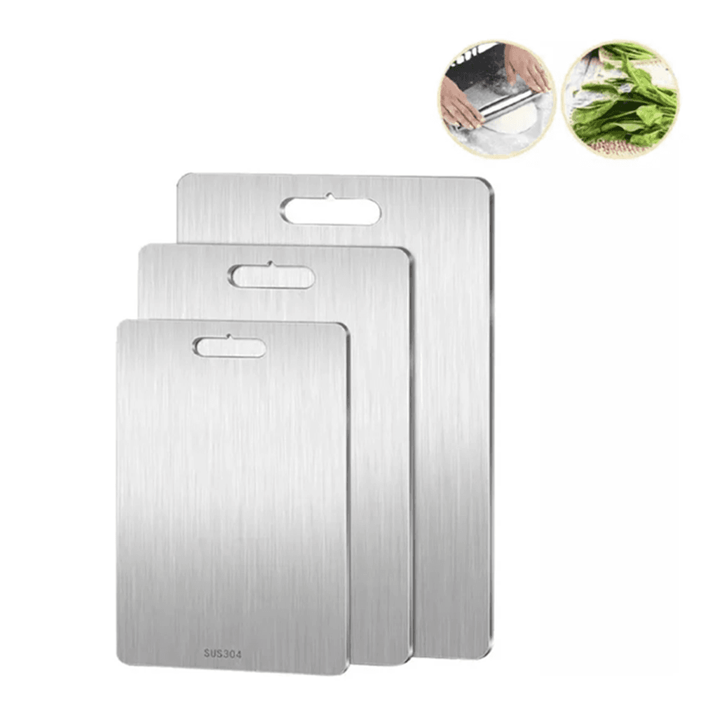 Set X3 Tablas De Picar En Acero