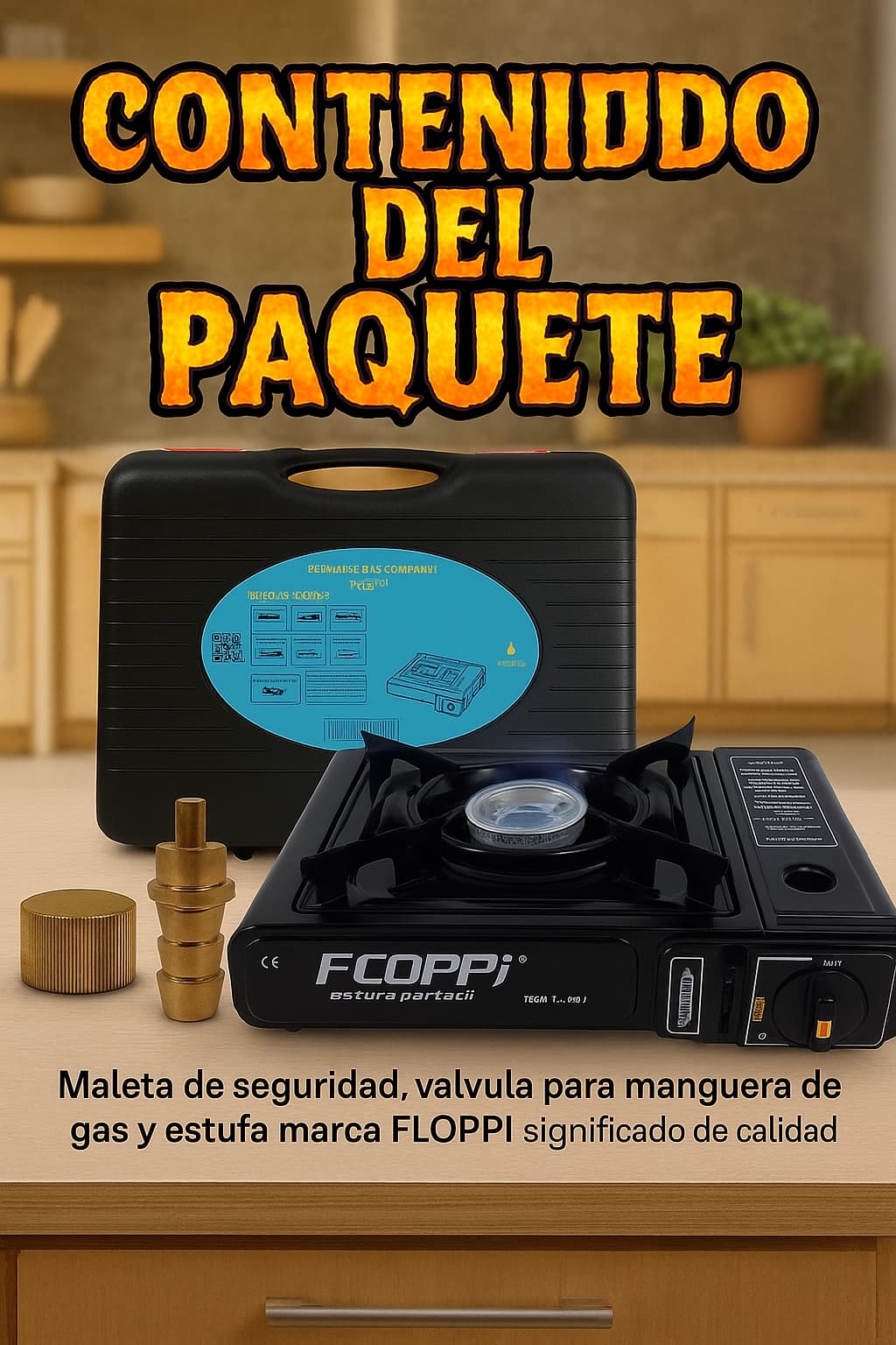Estufa de gas butano Portátil FLOPPI
