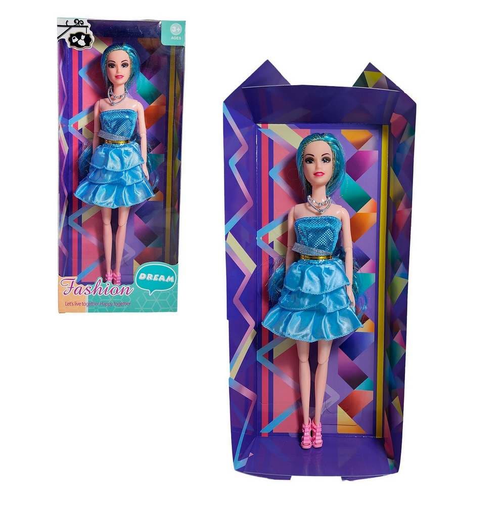 Muñeca Con Vestido Brillante Juguete Niñ