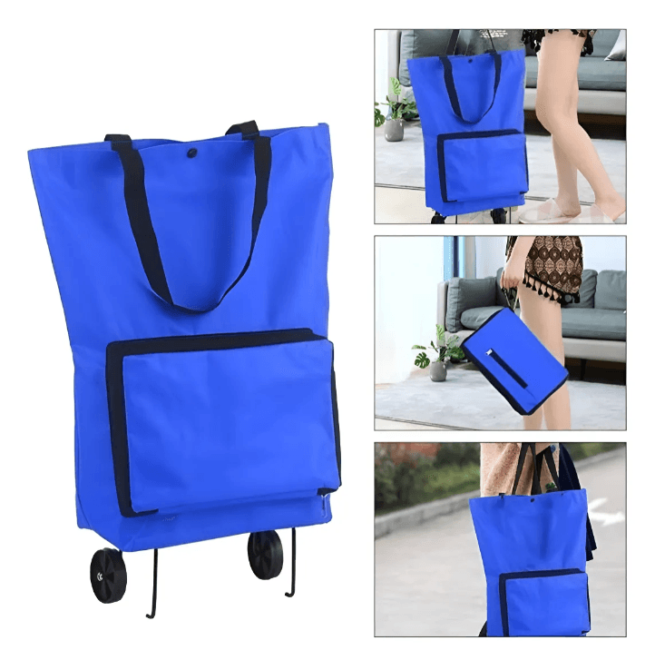 BOLSA PLEGABLE CON RUEDA MERCADO