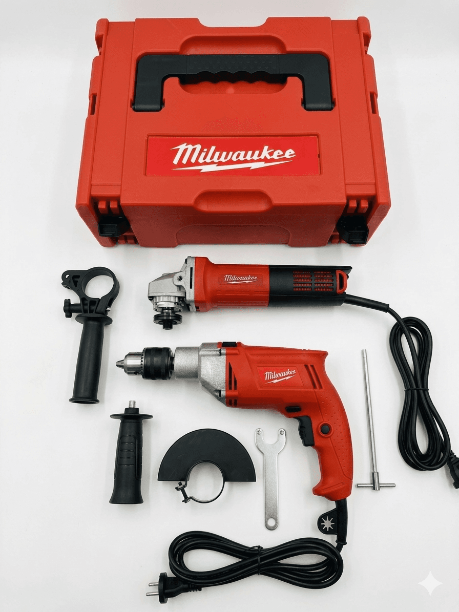 COMBO TALADRO Y PULIDORA MILLWAUKEE 750w
