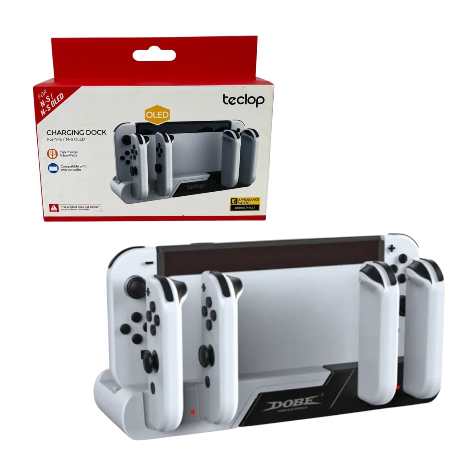 Base Soporte Carga Nintendo Switch Oled