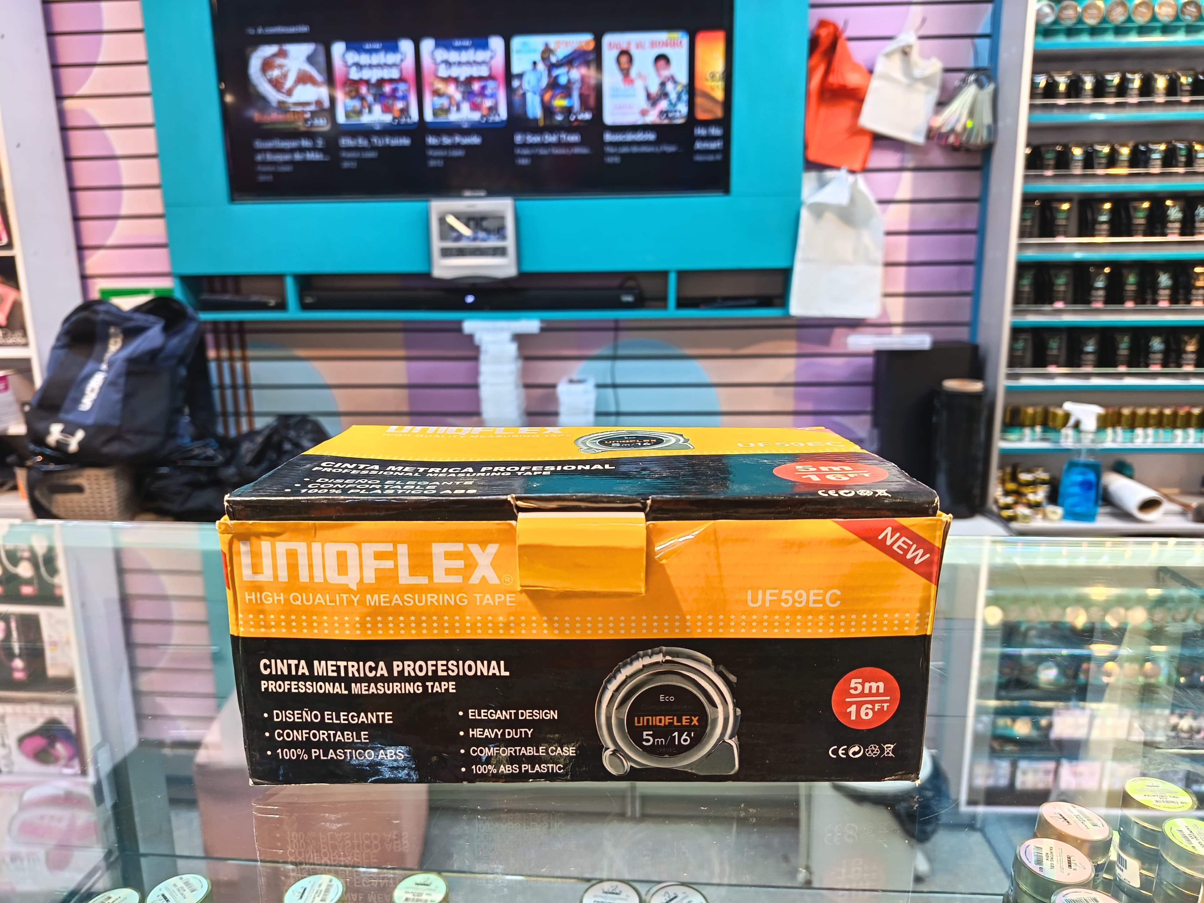 FLEXOMETRO 5 METROS 12unds UNIQFLEX crom