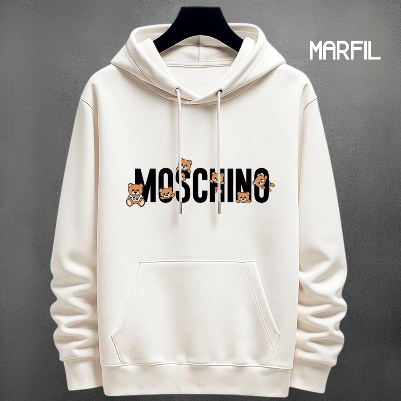 BUZO MARCA MOSCHINO 3 ESTAMPADO