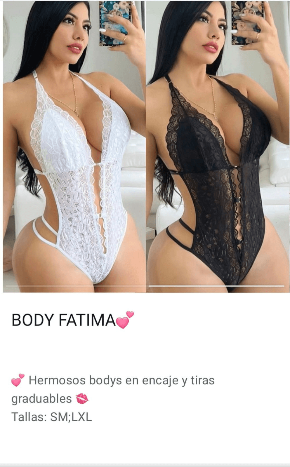 BODY FATIMA EN ENCAJE