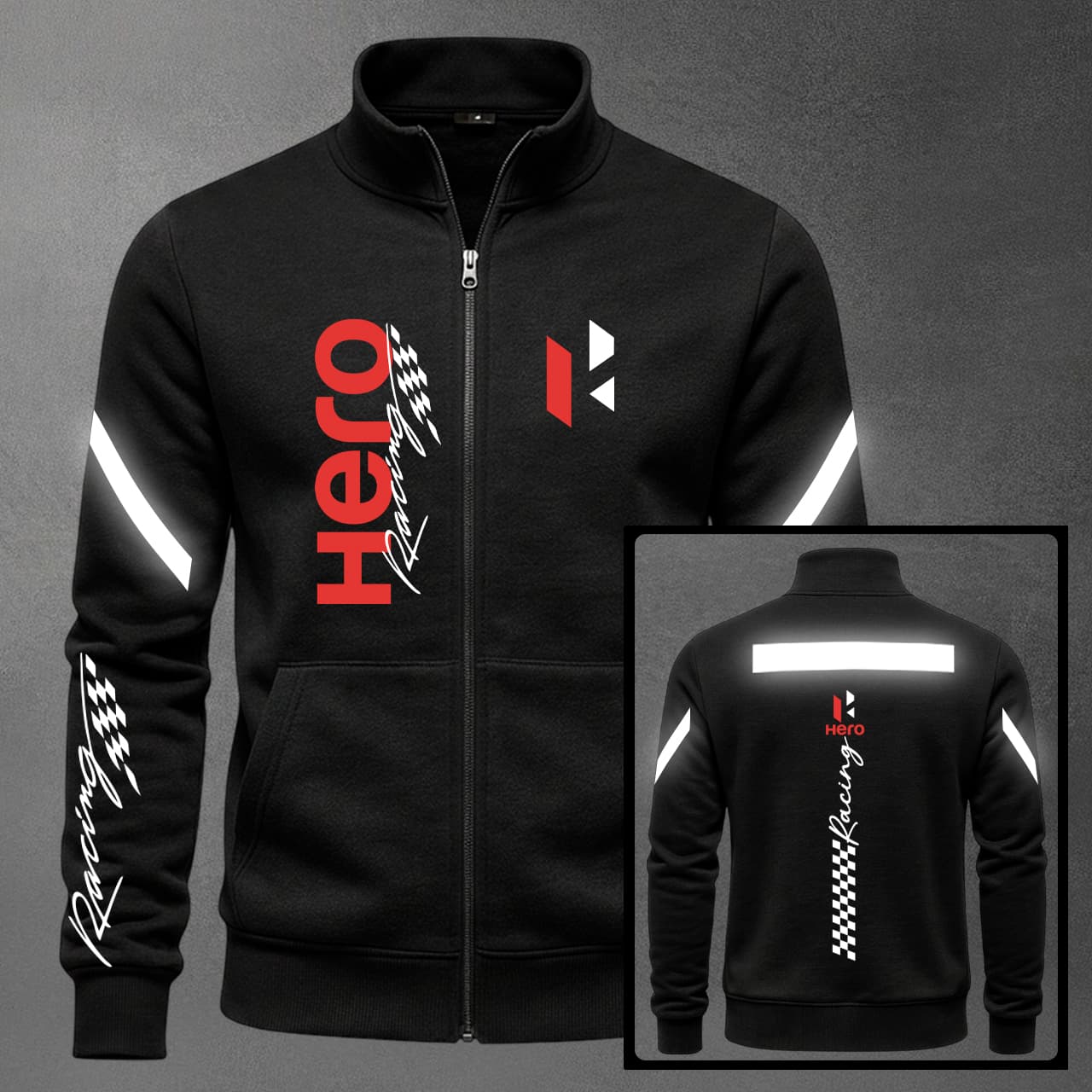 BUZO CUELLO ALTO MOTO REFLECTIVO HERO