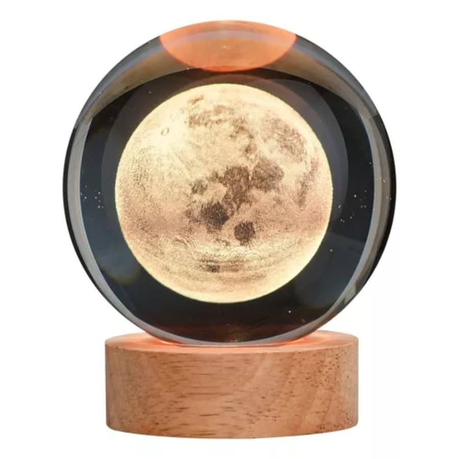 Lampara Bola De Cristal Led 3d Luz 8cm