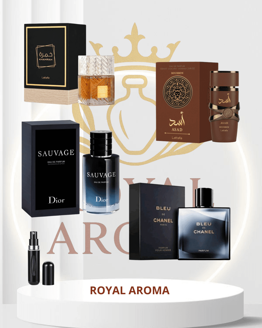 KHAMRAH +SAUVAGE+BLEU +ASAD CAFÉ