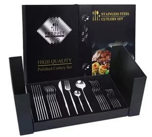 DI Set  cubiertos plata caja de lujo