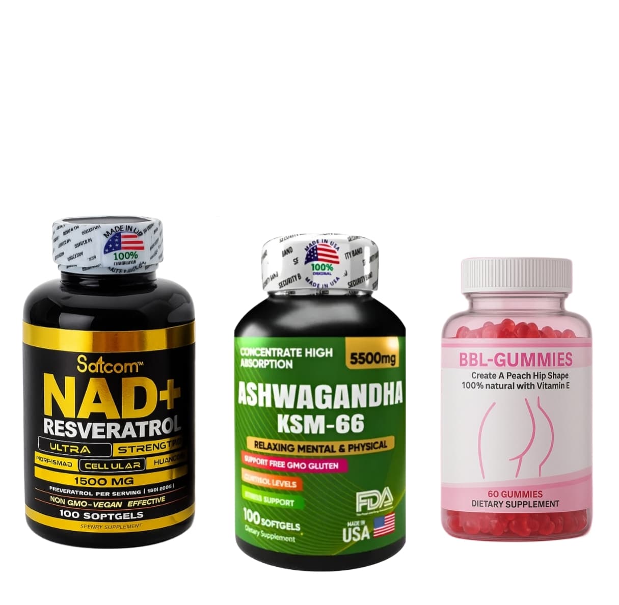nad saotomi + gomitas 60 + aswagandha