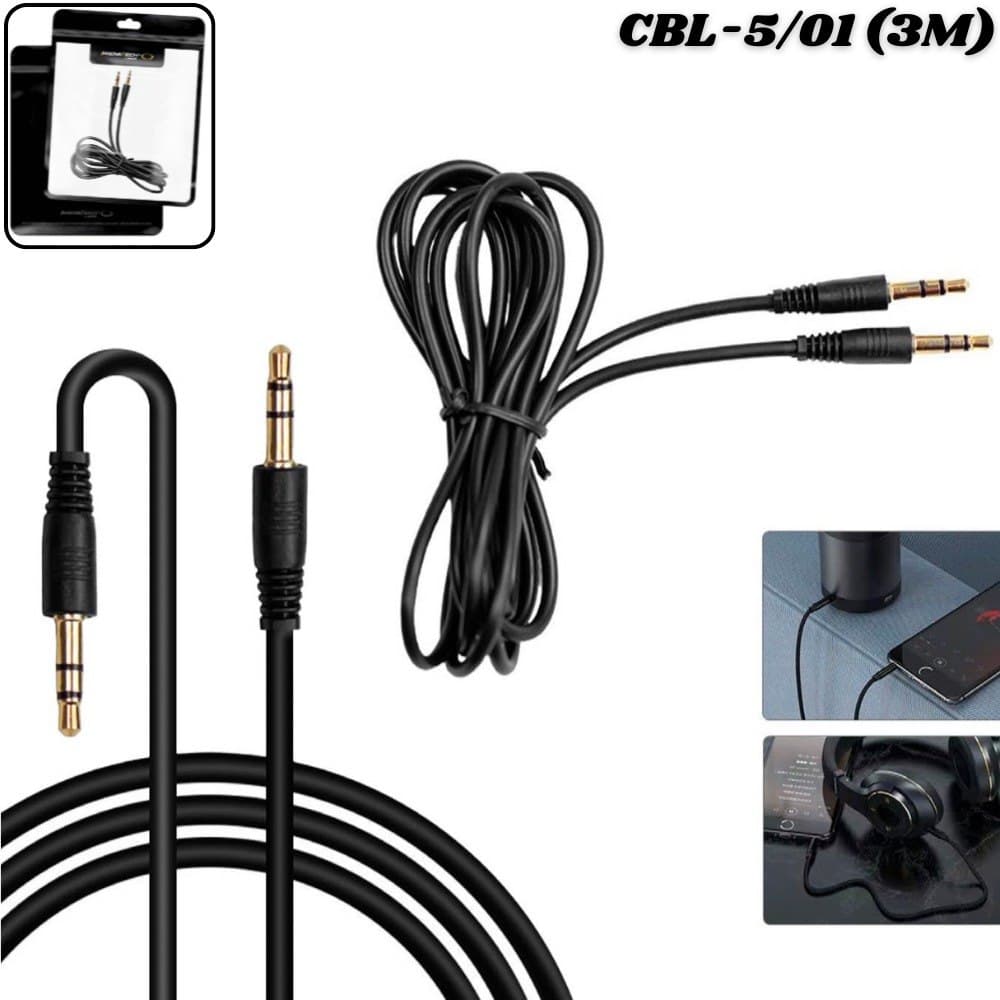 Cable Auxiliar 1 X 1 Estereo Plug 3.5mm