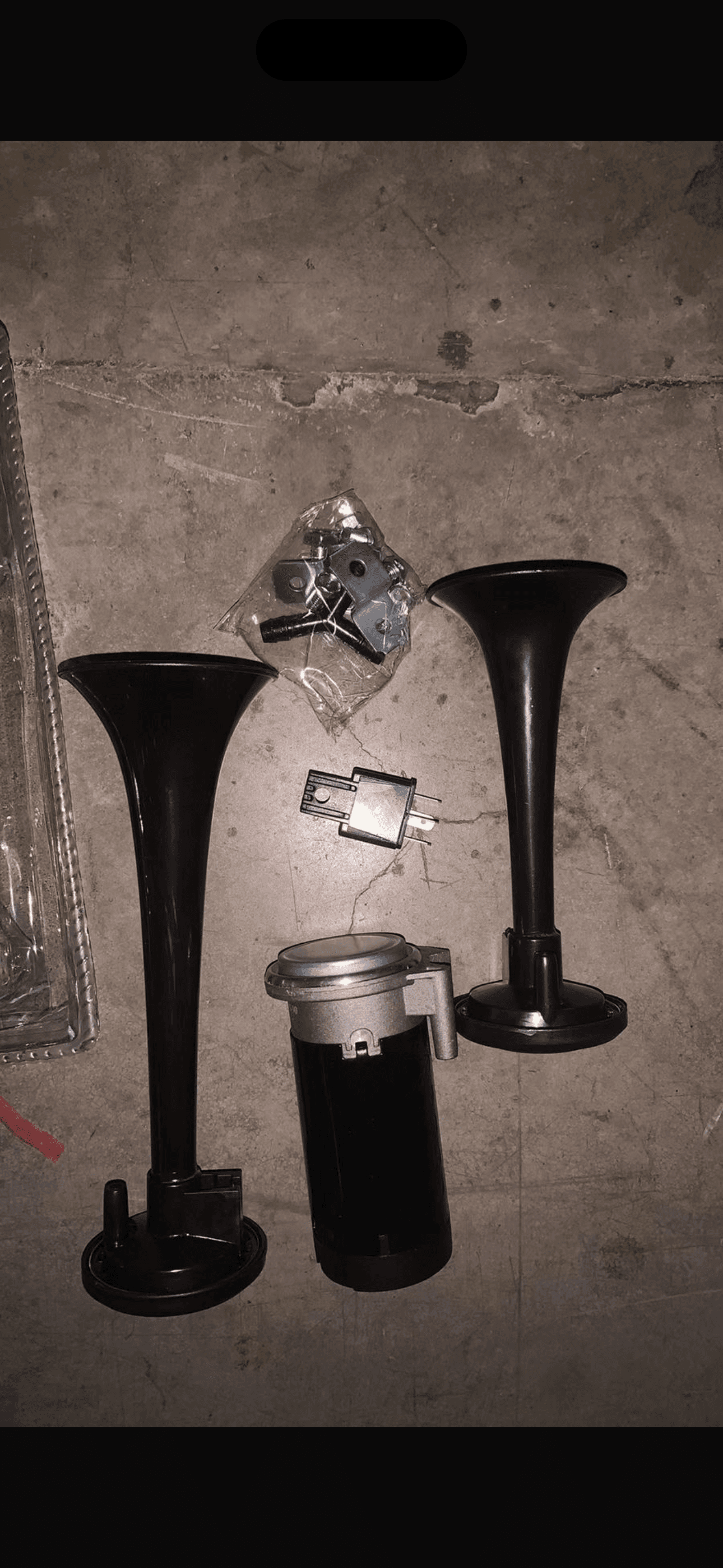 Bocina de aire doble trompeta