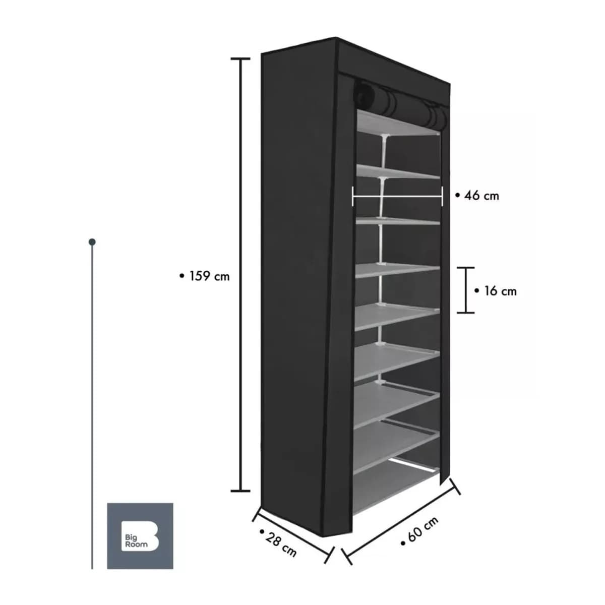 Zapatero Con Forro Rack Organizador Meta