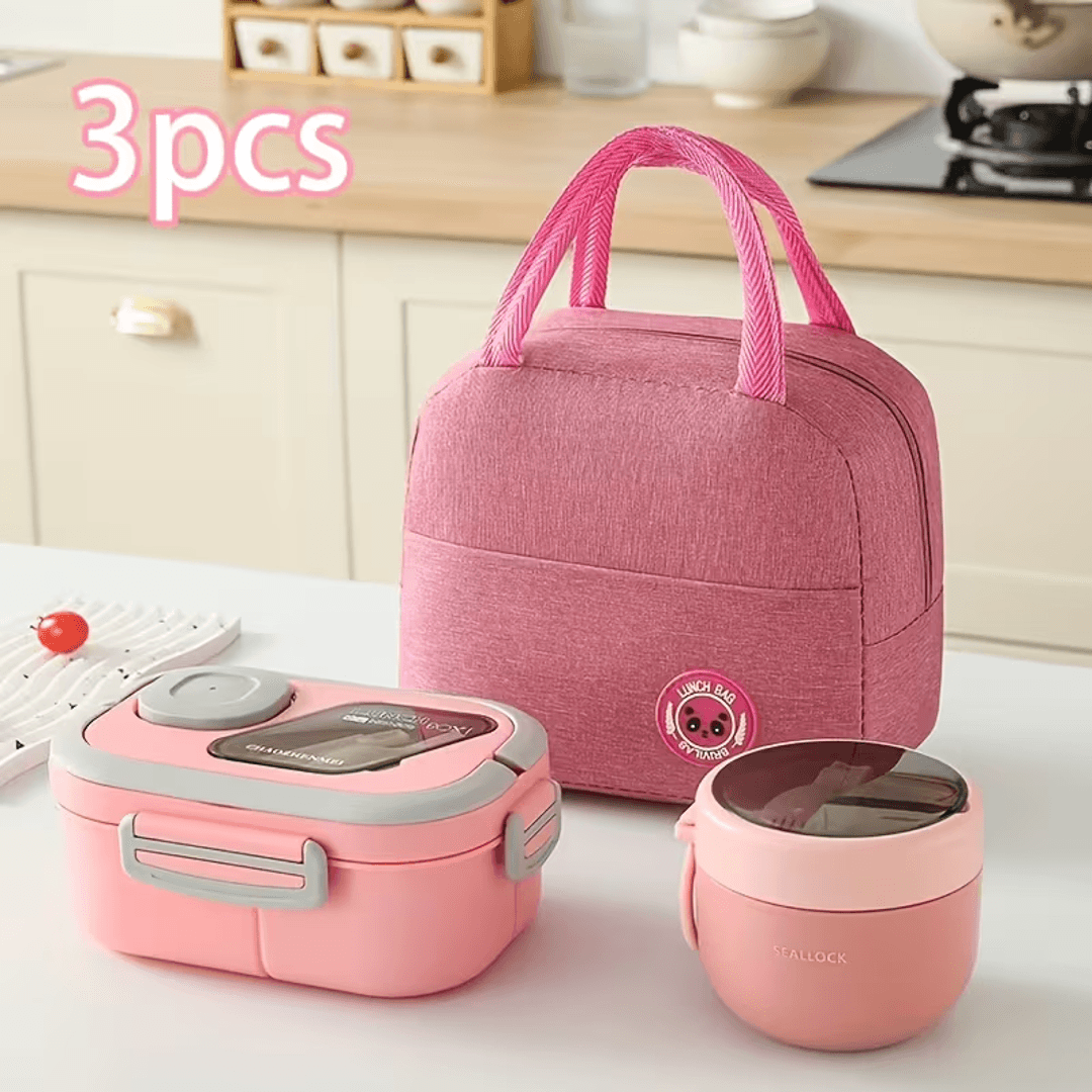 Kit lonchera rosada 3 piezas