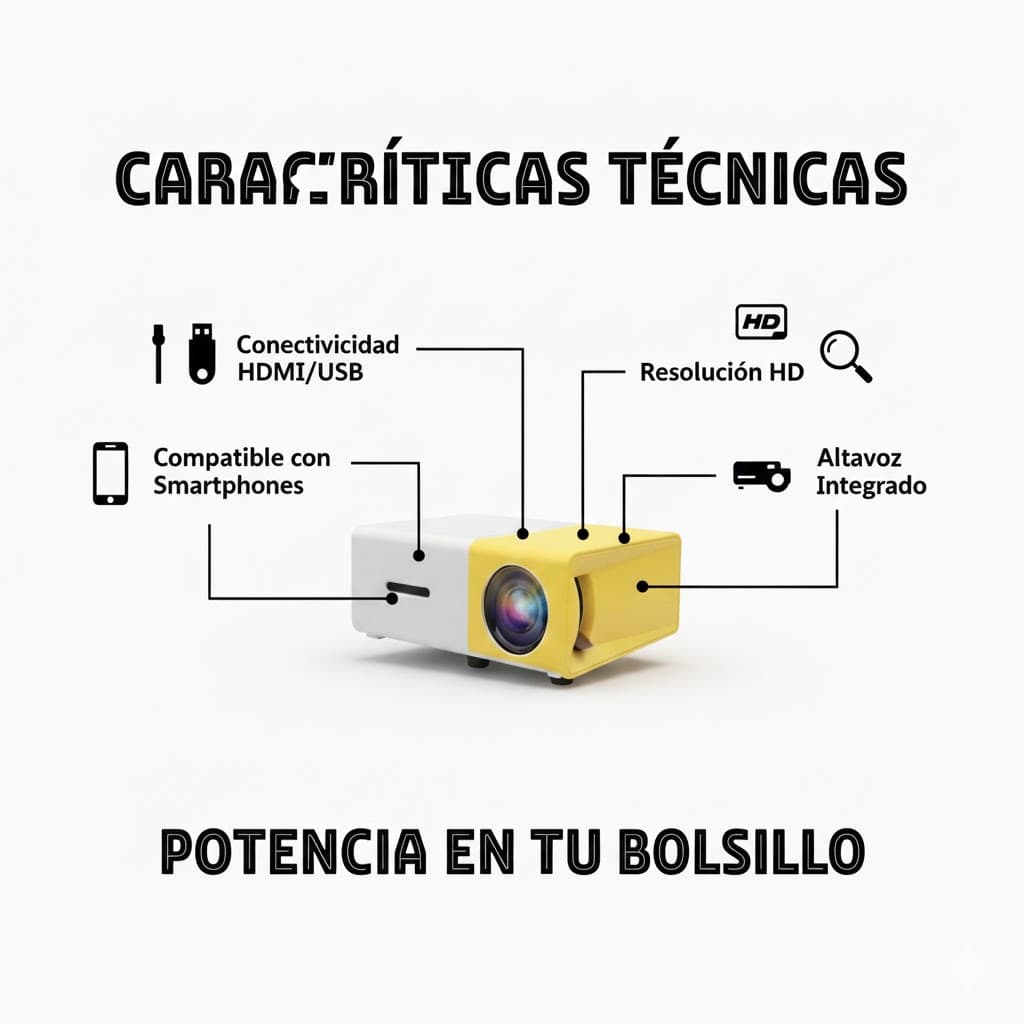 A103 Proyector HD Todo en Uno