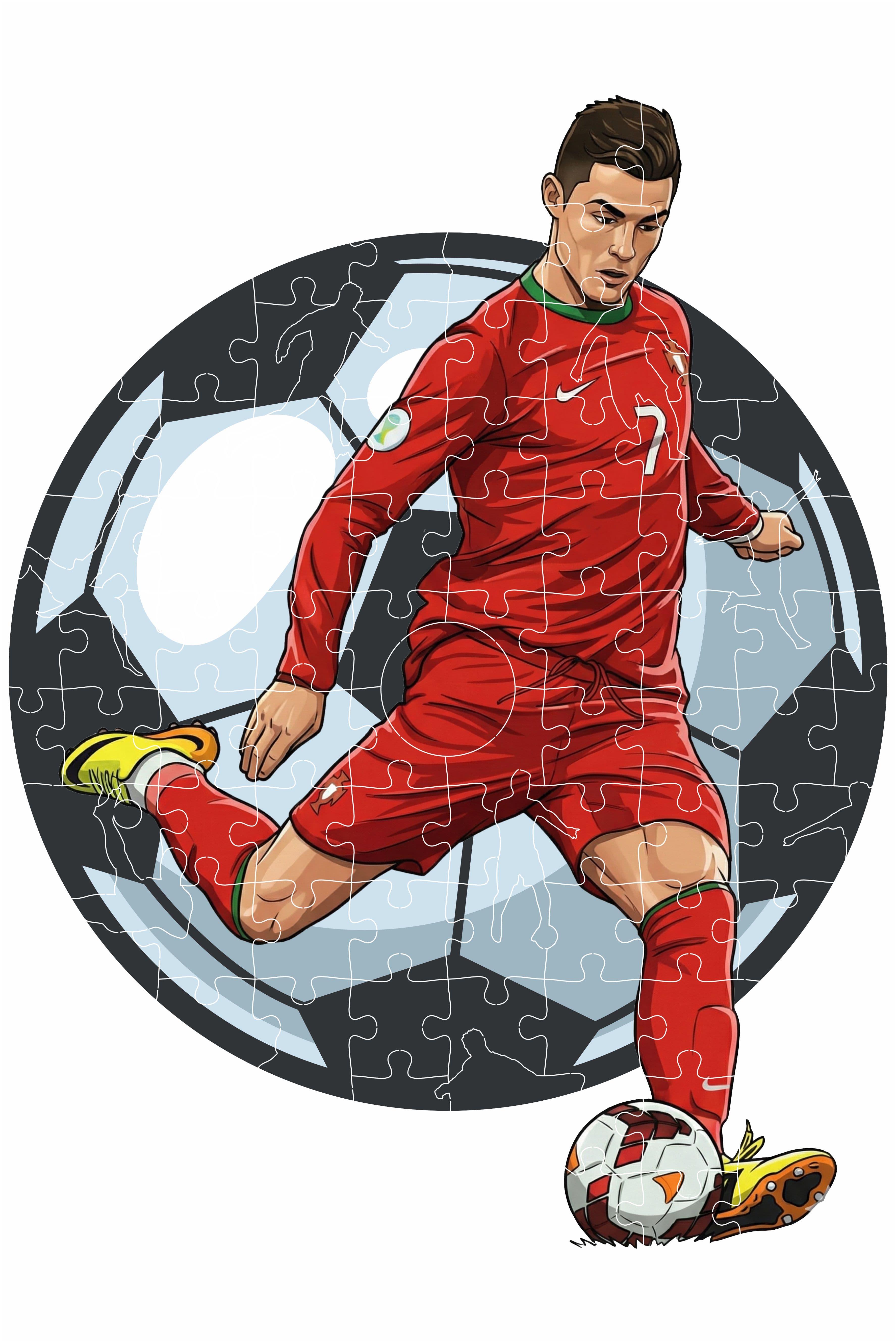 Personajes Rompecabezas futbol