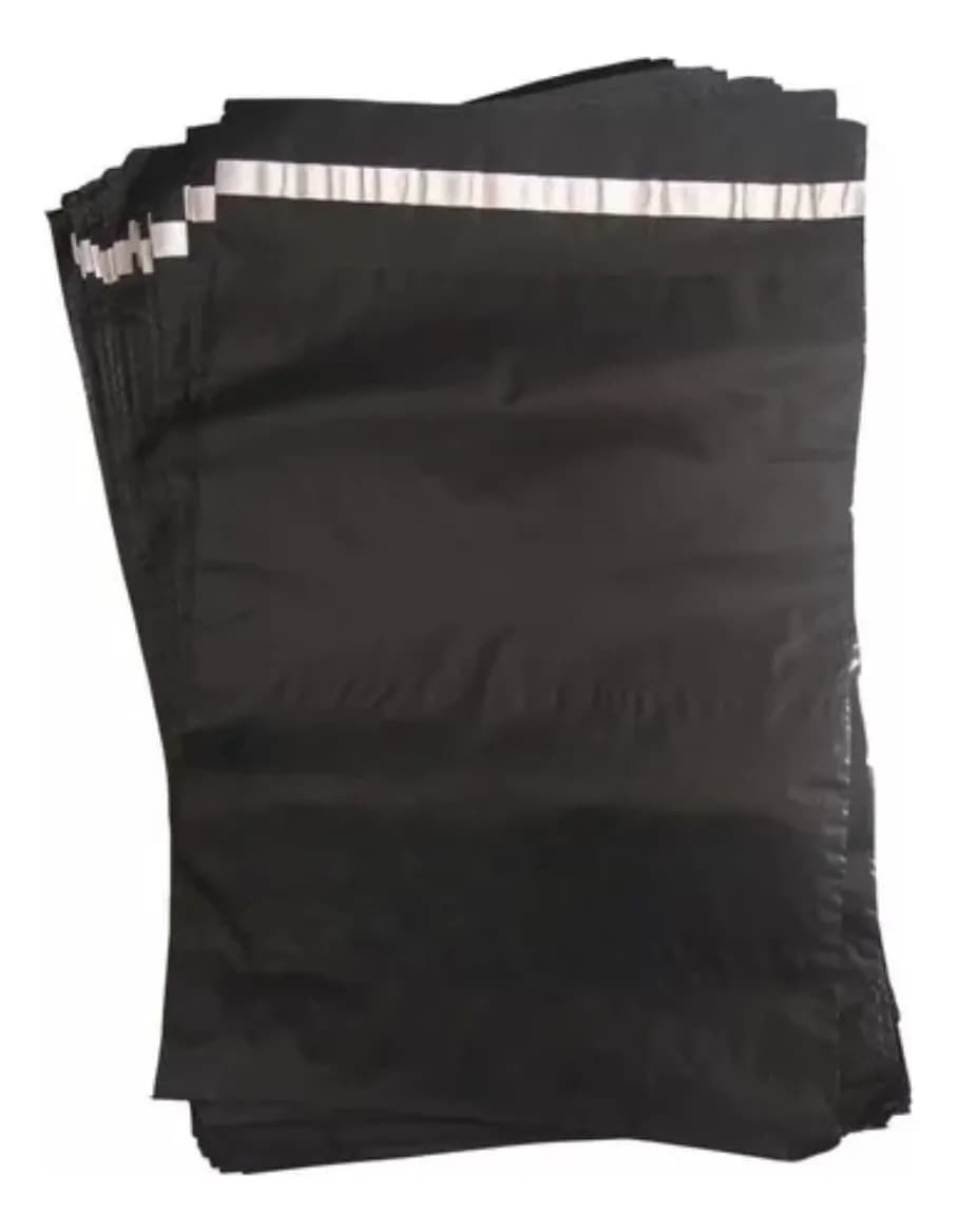 BOLSA DE SEGURIDAD E-COMMERCE NEGRA 8X12