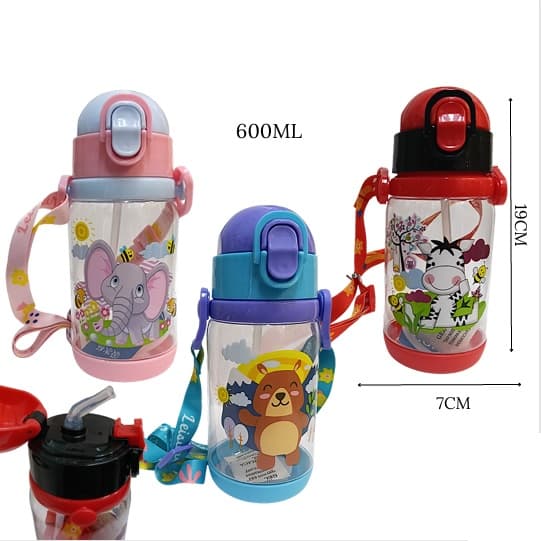 Termo Botella Para Agua Con Pitillo Y Co
