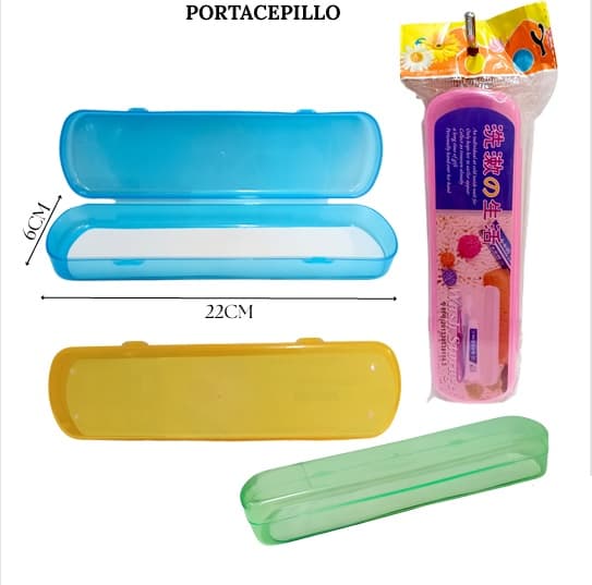 Porta Cepillos Estuche Viajero Cuadrado