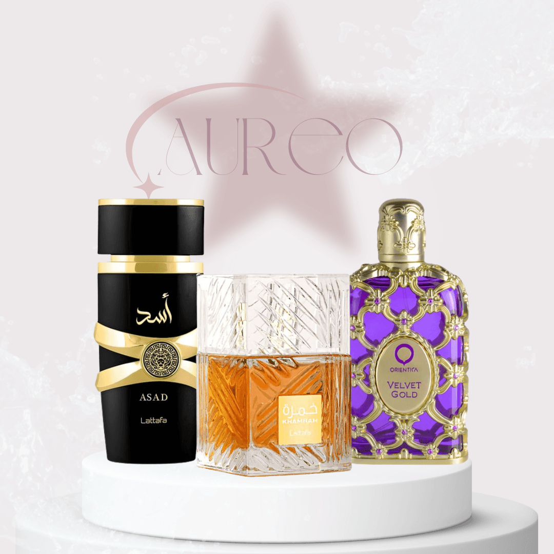 Asad + khamrah + Orientica Velvet Gold+p