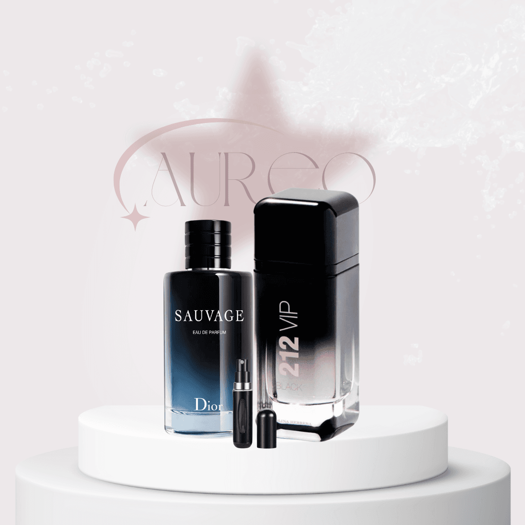 Sauvage + 212 vip black + Perfumero