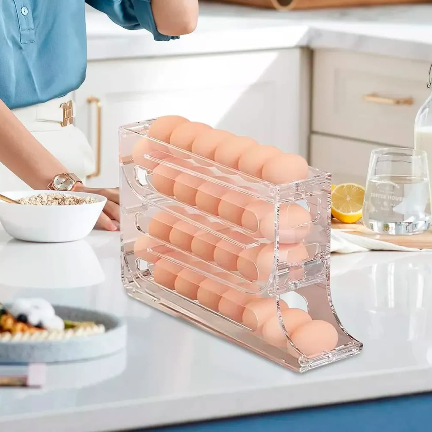 Organizador Huevos Rodante