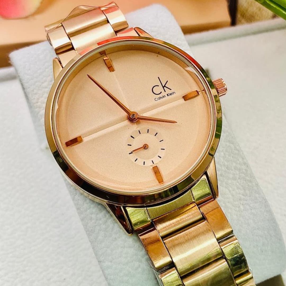 RELOJ CK DAMA DORADO