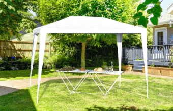 Toldo Armable Poliéster Blanco 300 X 240