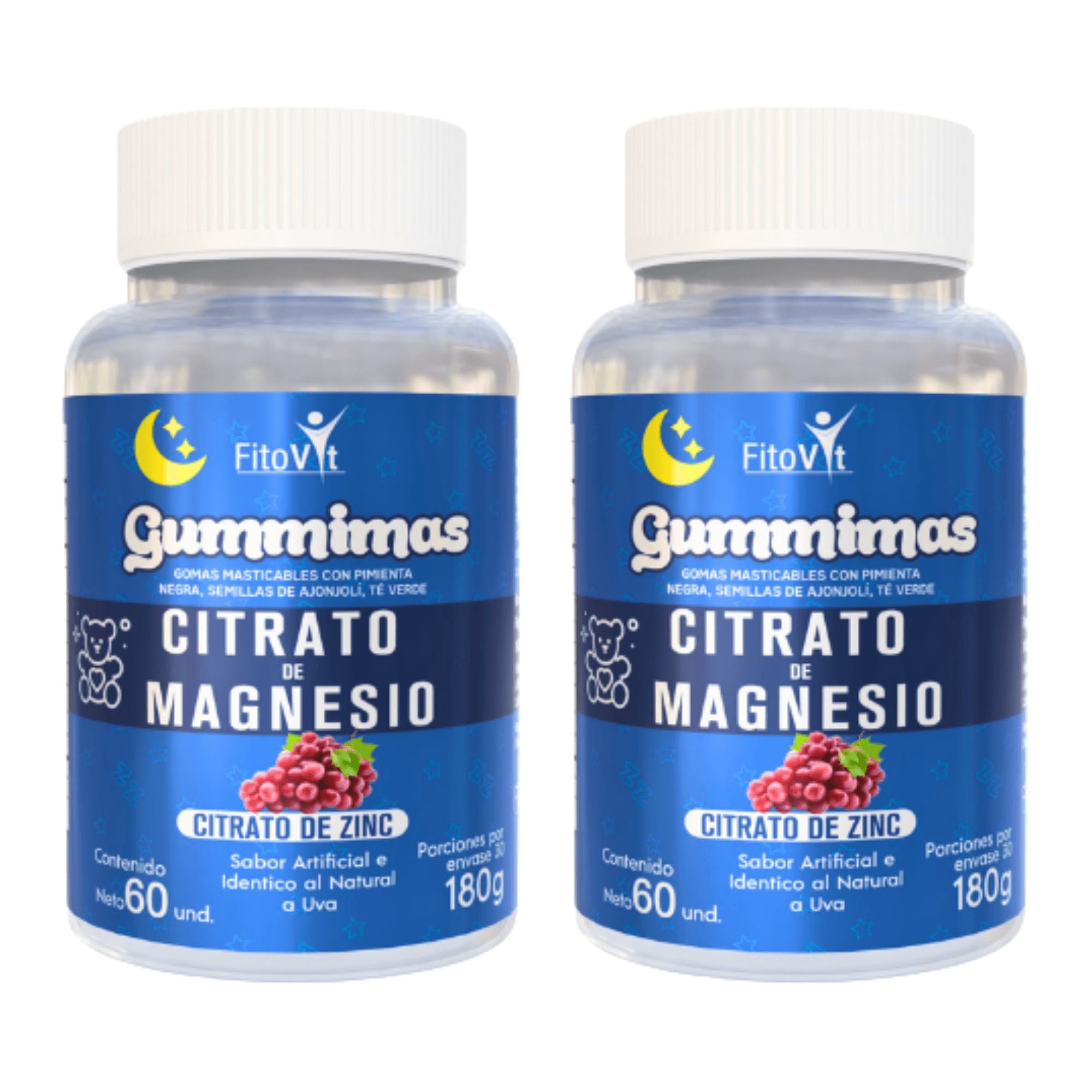 Citrato de Magnesio Fitovit 60 Gomas X2