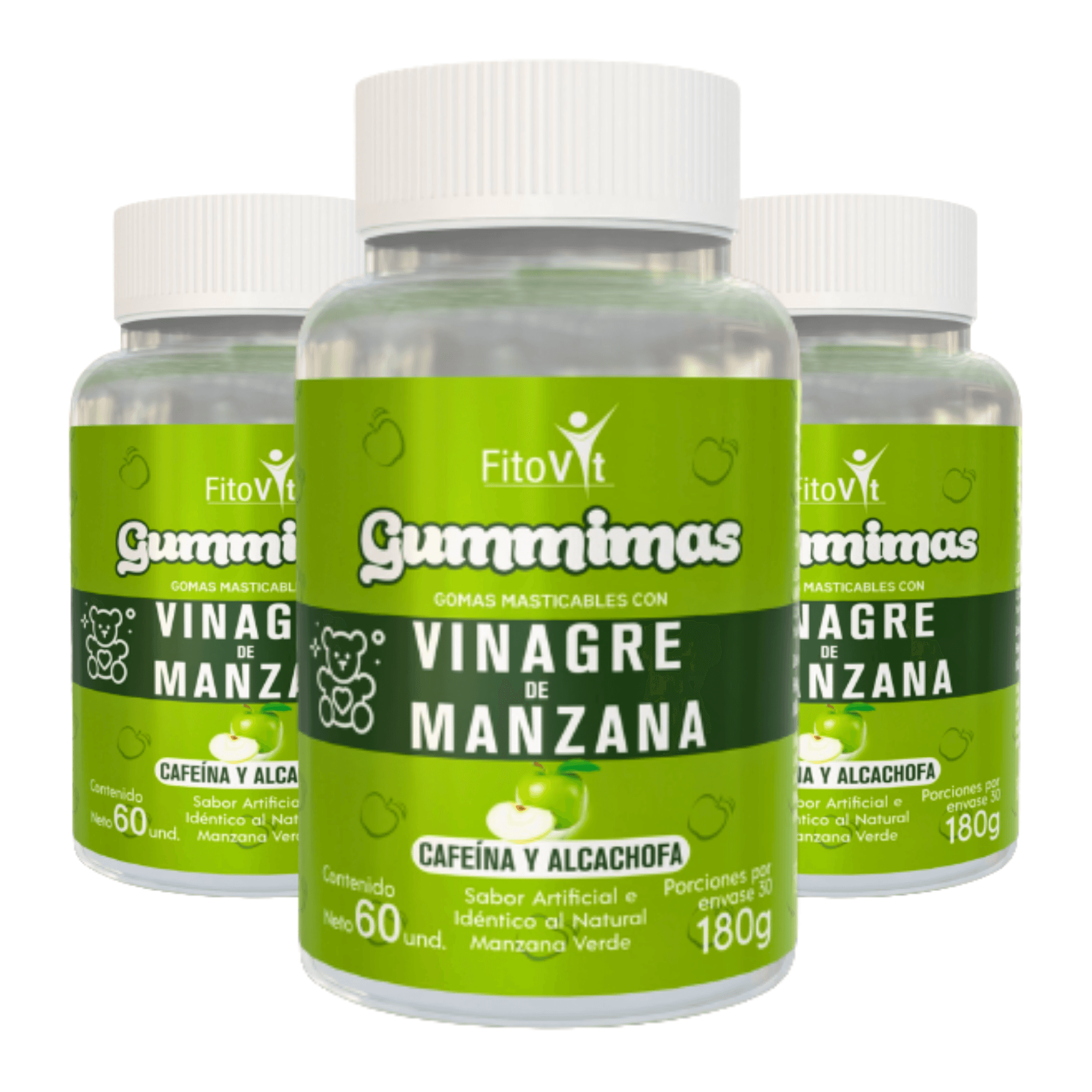 Vinagre de Manzana Fitovit 60 Gomas X3