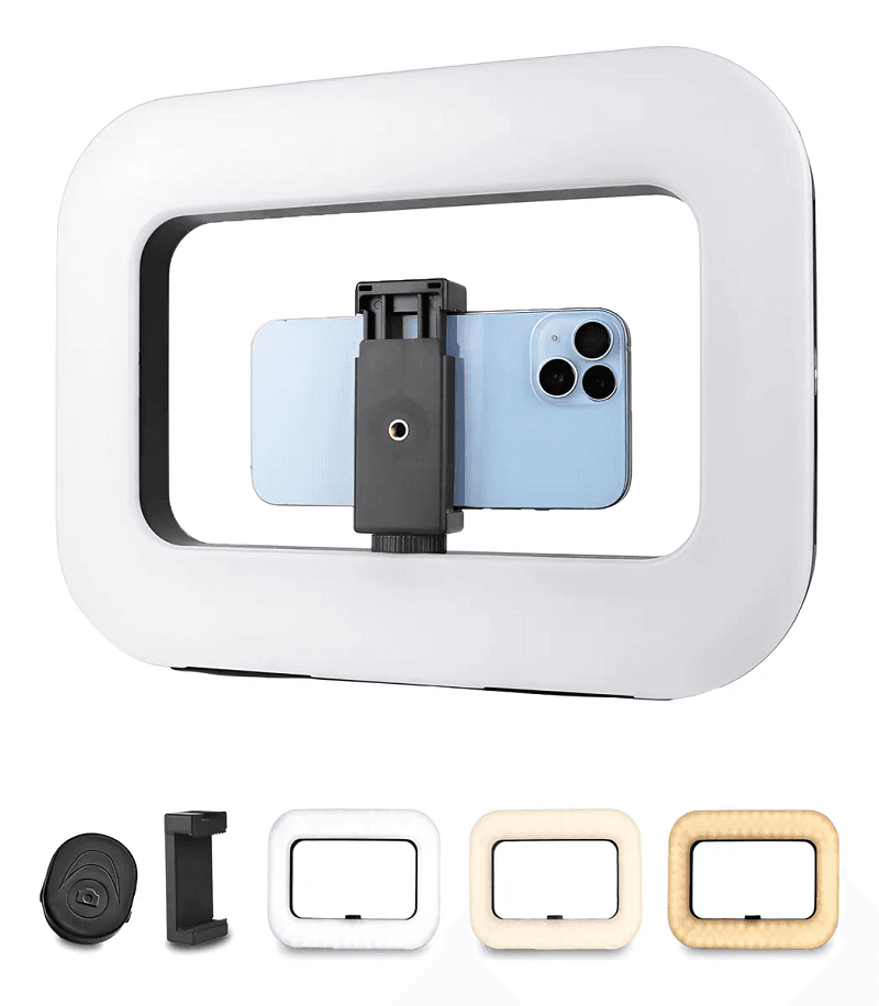 Aro Luz Rectangular estabilizador Cámara