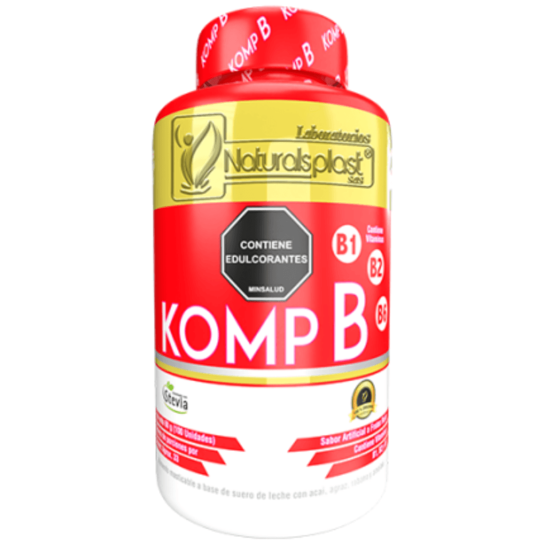 Komp B Natural Plast Frutos rojos 100und