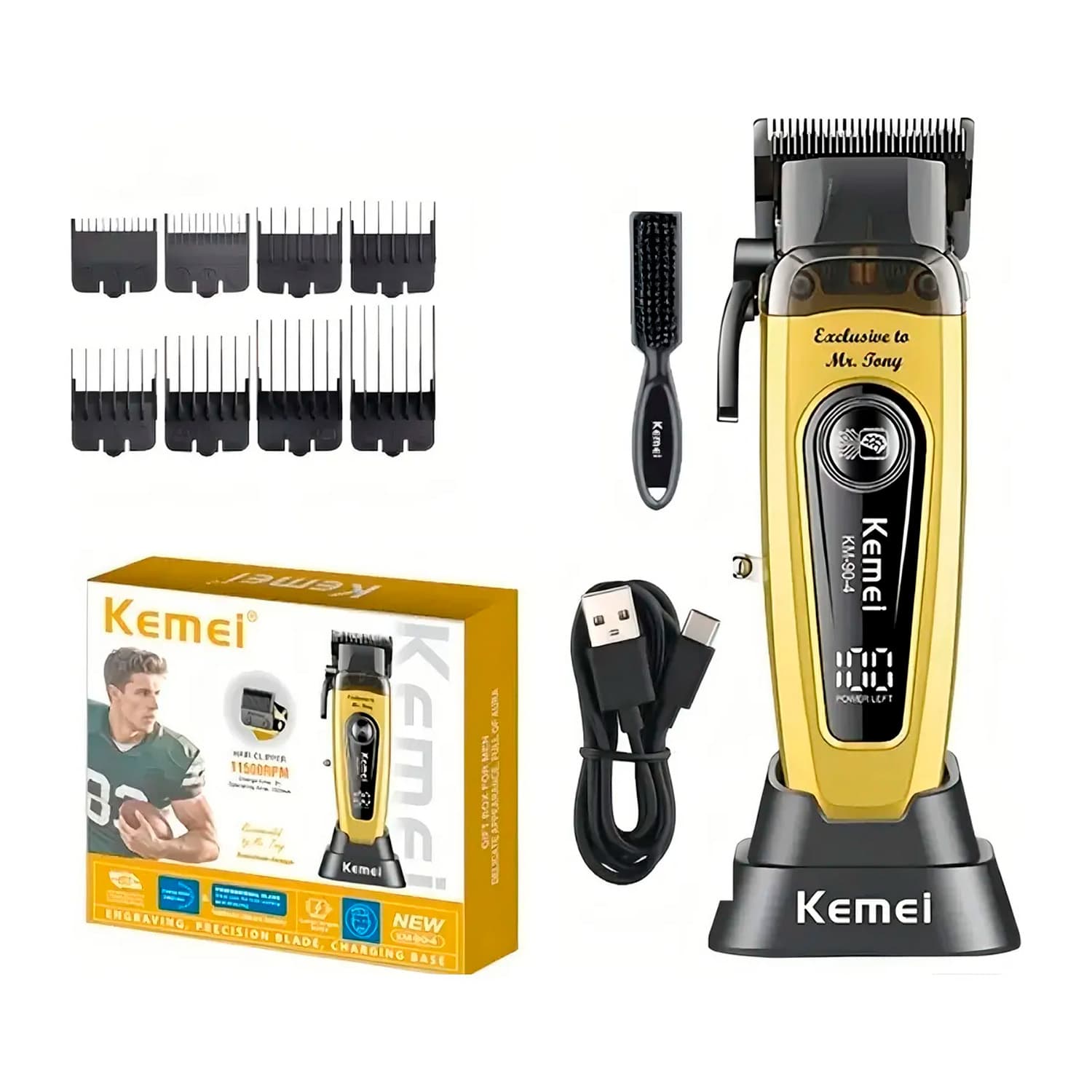Maquina patillera Kemei 1801