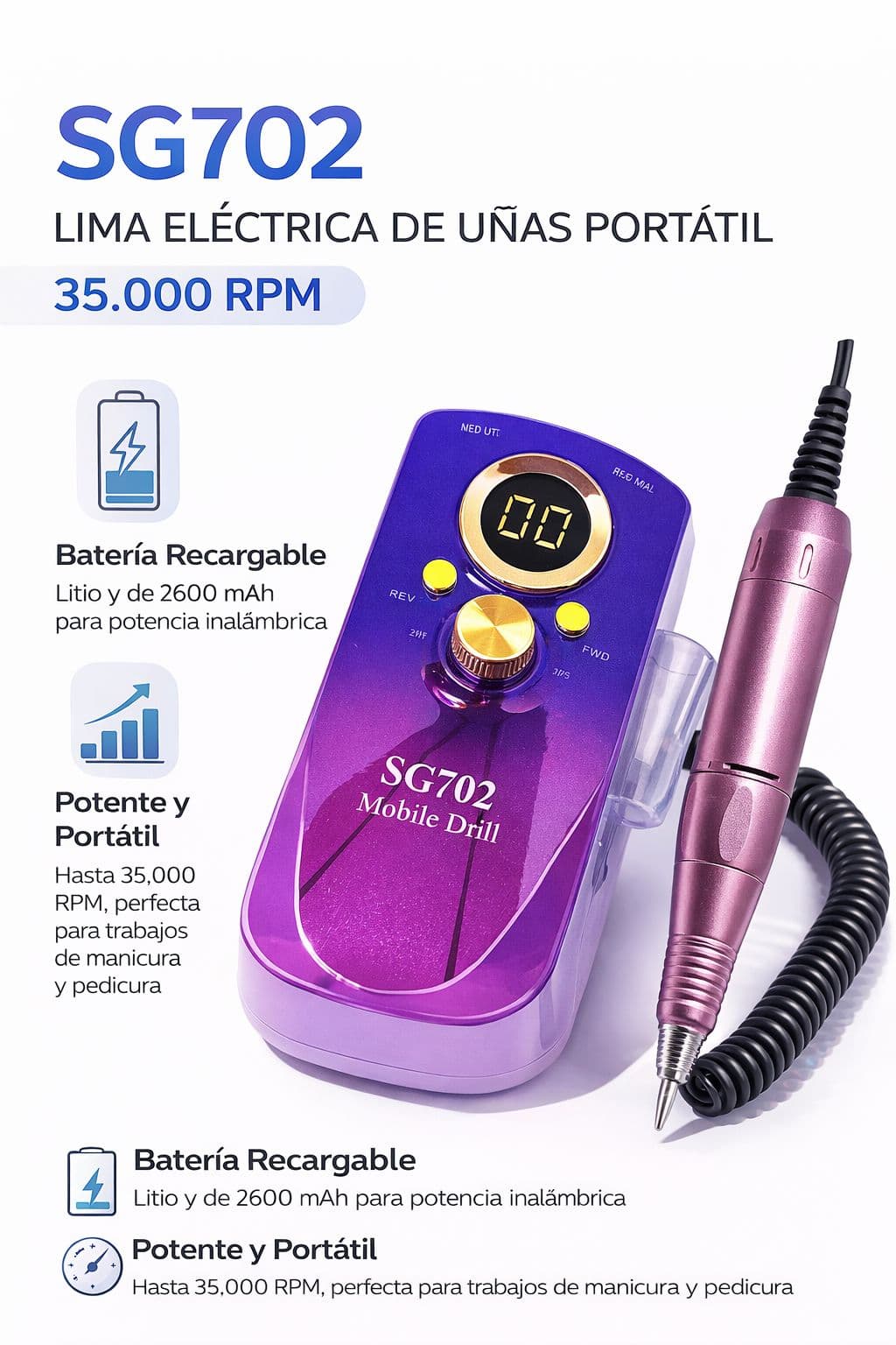 PULIDOR INALÁMBRICO PORTÁTIL