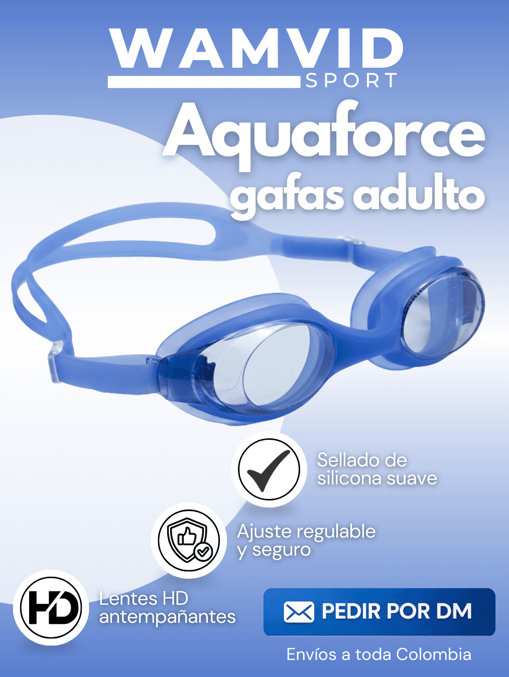 GAFAS DE NATACION  AZUL