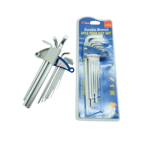 Llaves alen larga industrial 9pc