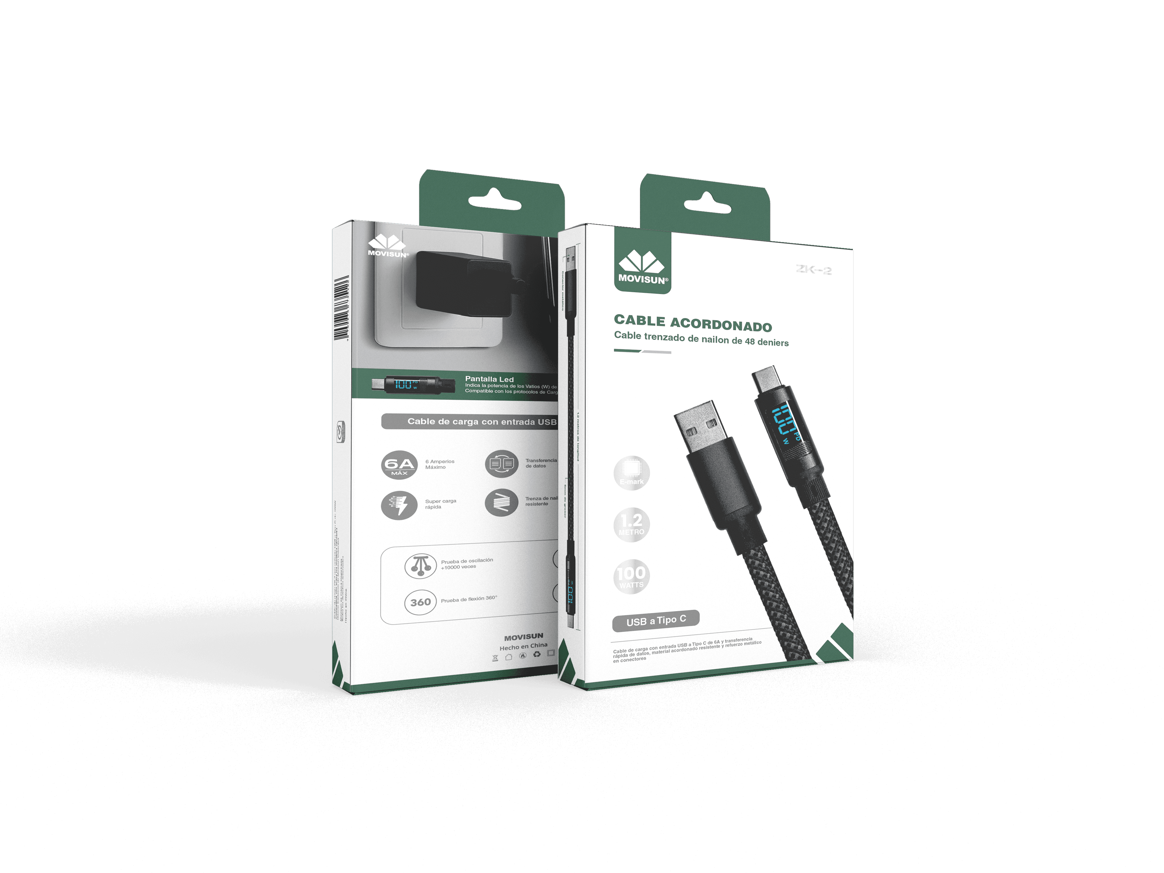 Cable De Carga Usb A Tc Movisun Zk-2