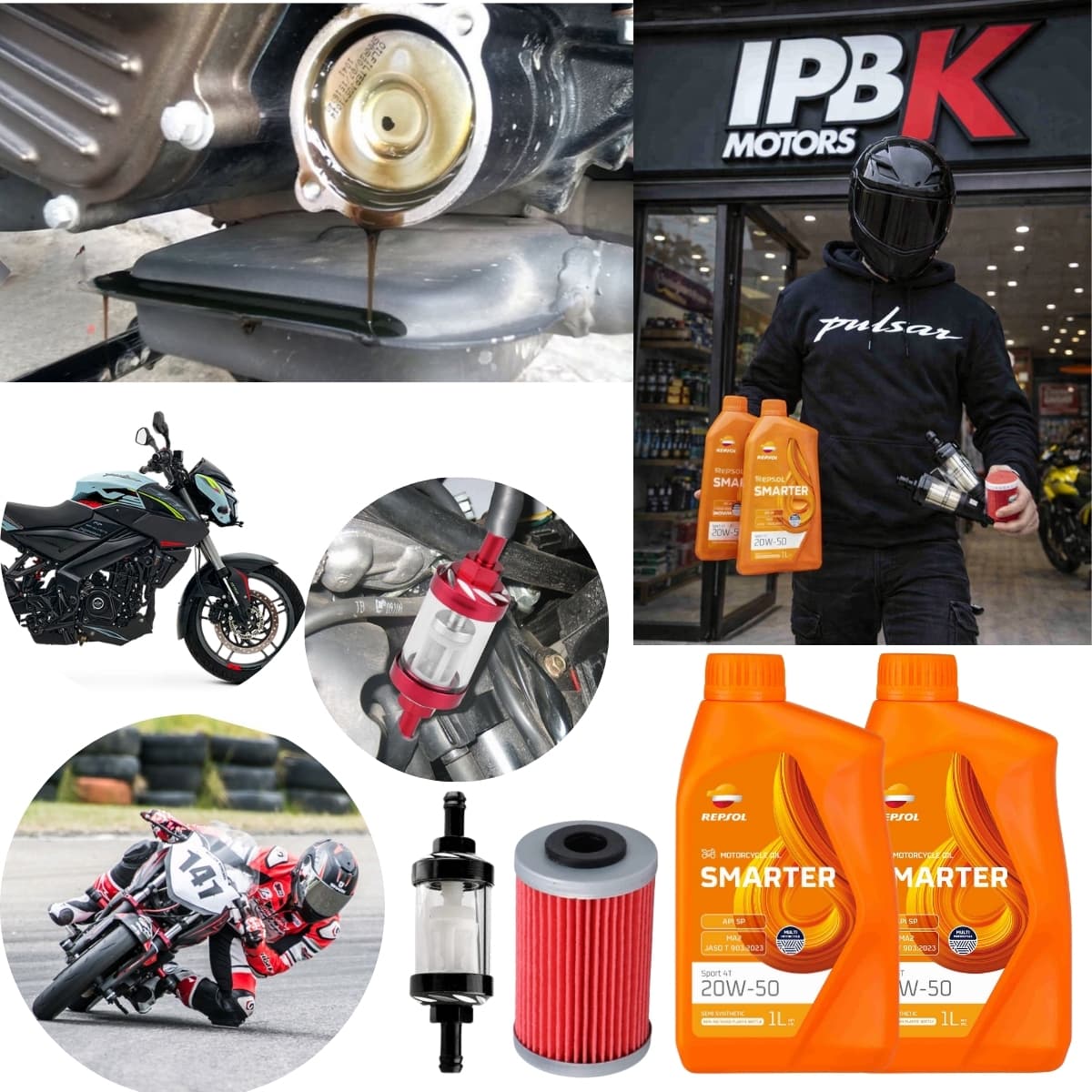 Kit Aceite Repsol + Filtros Pulsar 200