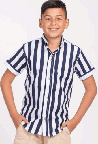 Rayas en popelina Niño