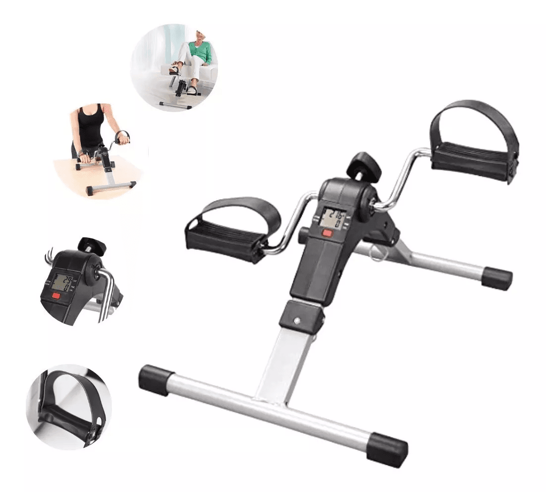 Mini Bicicleta Estatica Pedal Hogar LCD