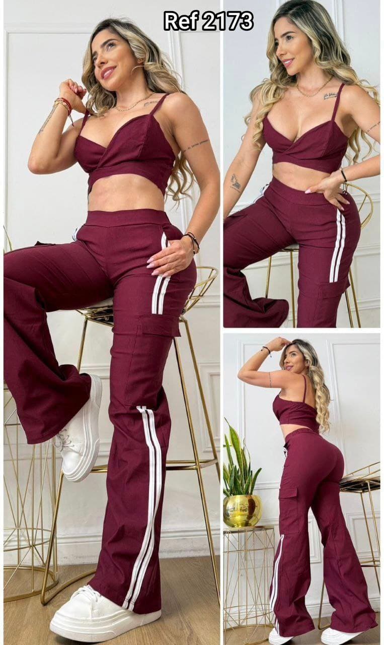 Conjunto pantalón y top 2173