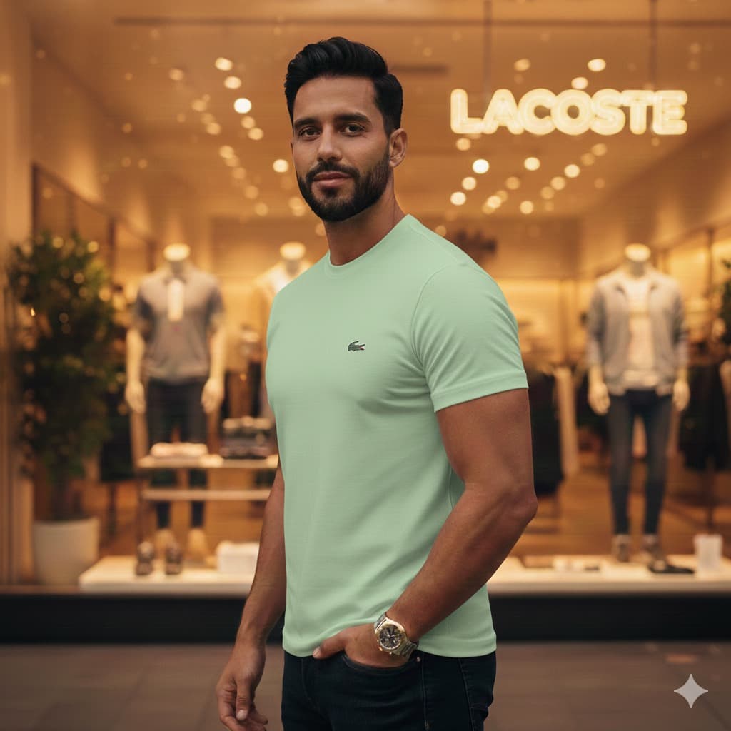 PACK POR 6 CAMISETA LACOSTE TELA FRIA
