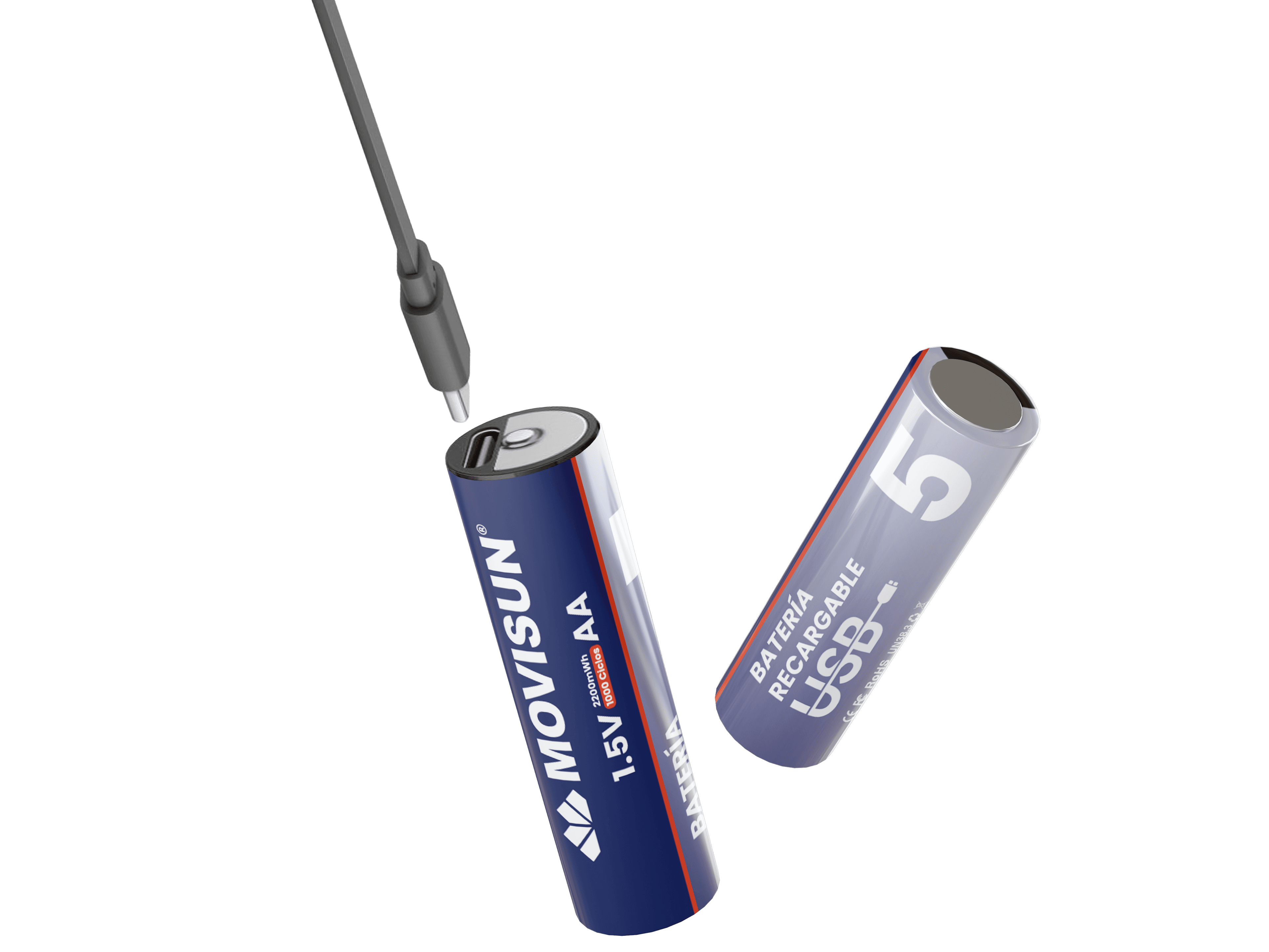 Pilas Recargables De Litio Movisun Rb2a