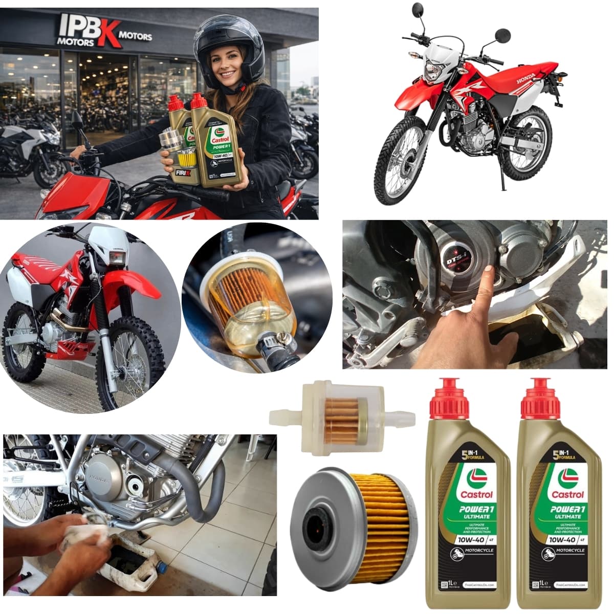 kit aceite + filtro honda xr 250